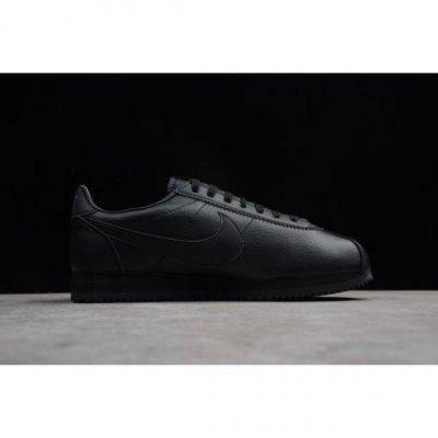 Nike Erkek Classic Cortez Leather Siyah / Koyu Gri Lifestyle Ayakkabı Türkiye - DFSBQZJV